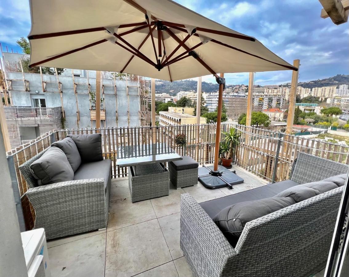 Riviera - Superbe 3 Pièces Avec Terrasse Plein Sud Et Parking- La Terrasse Du Jardin Du Ray Nice